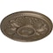 Ekena Millwork Edinburgh Ceiling Medallion (Fits Canopies up to 5 1/4"), Hand-Painted Warm Silver, 18"OD x 1 3/4"P CM18EDWSS - alternate 2
